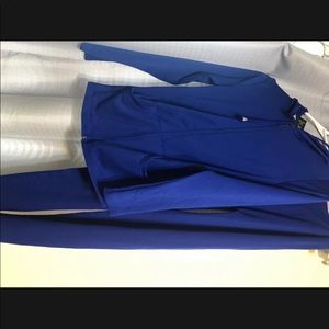 Blue two piece outfit